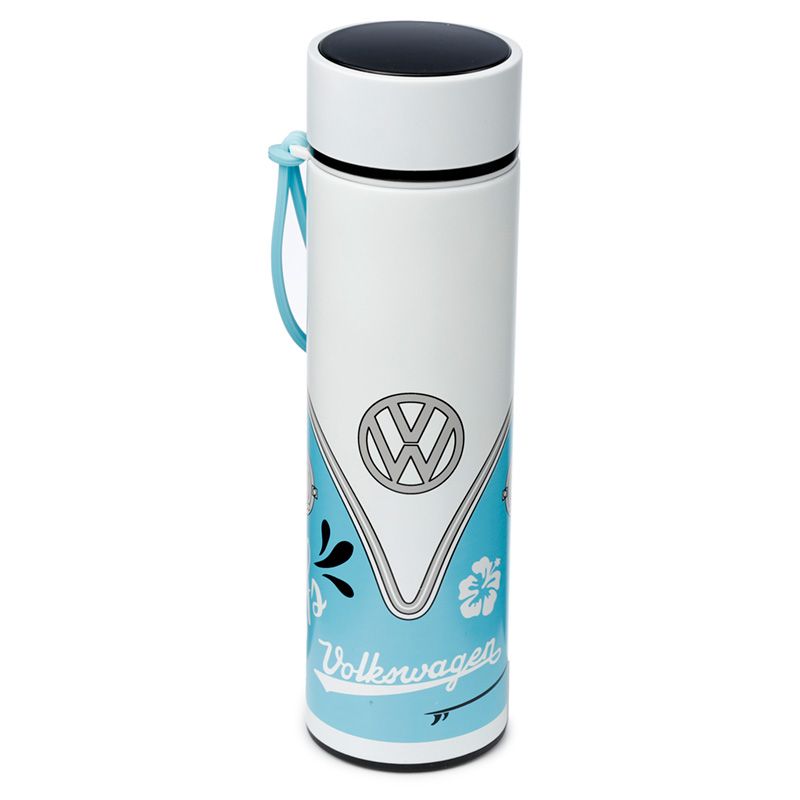 Volkswagen T1 Campervan Digital Thermometer Insulated Drinks Bottle (Surf)