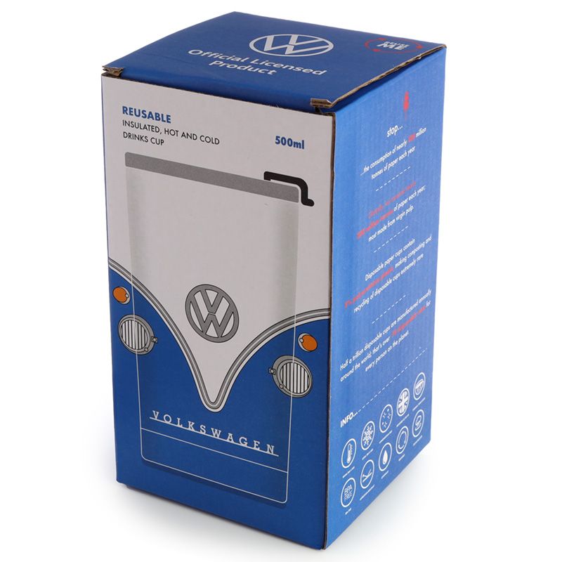 Volkswagen T1 Campervan Insulated Travel Mug (Blue)