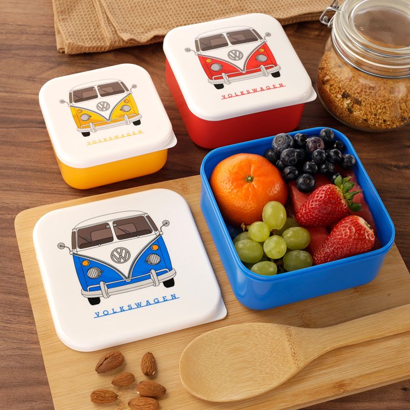 Volkswagen T1 Campervan 3 Piece Lunch Box Set (Primary)
