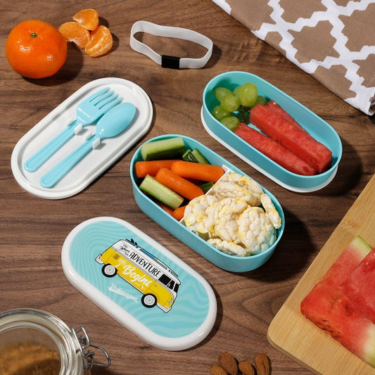 Volkswagen T1 Campervan Bento Lunch Box Set (Surf)