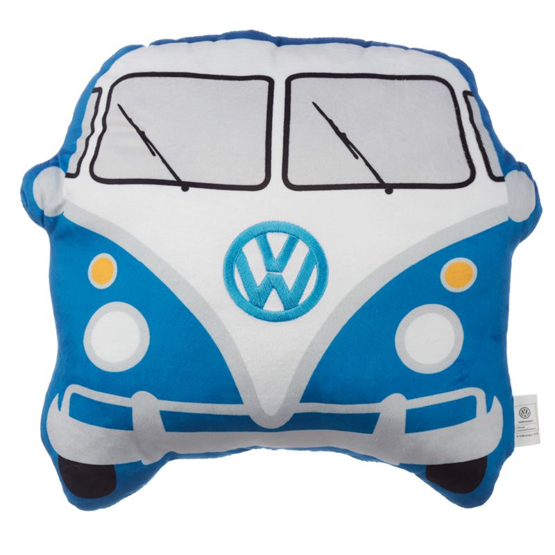 Volkswagen T1 Campervan Shaped Cushion (Blue)
