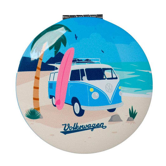 Volkswagen T1 Campervan Compact Mirror (Waves Are Calling)