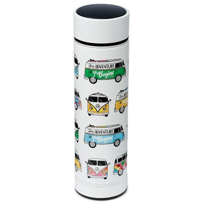 Volkswagen T1 Campervan Digital Thermometer Insulated Drinks Bottle (Multi)