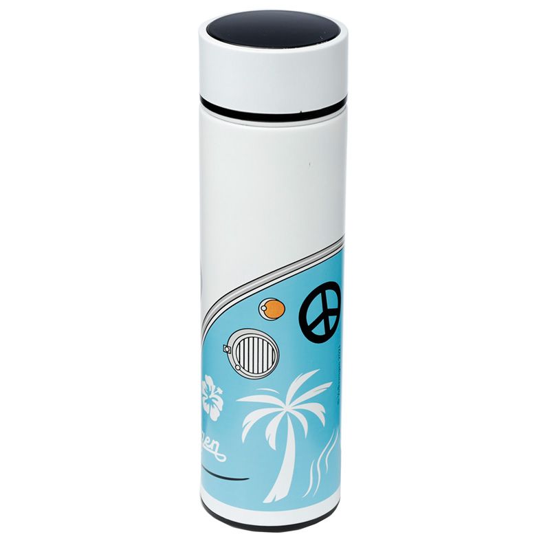 Volkswagen T1 Campervan Digital Thermometer Insulated Drinks Bottle (Surf)