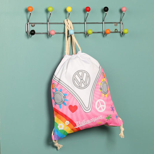 Volkswagen T1 Campervan Drawstring Bag (Summer)