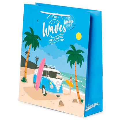 Volkswagen T1 Campervan Extra Large Gift Bag (Waves Are Calling)