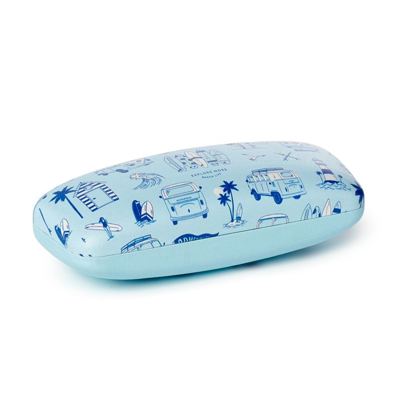 Volkswagen T1 Campervan Glasses Case (Explore More Blue)