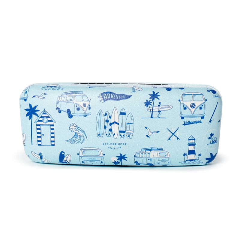 Volkswagen T1 Campervan Glasses Case (Explore More Blue)