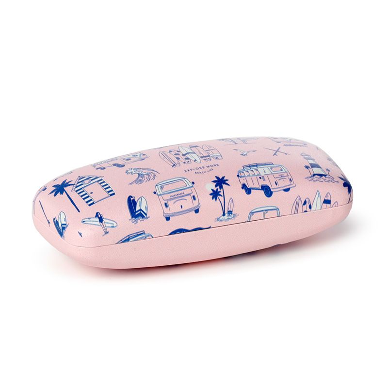 Volkswagen T1 Campervan Glasses Case (Explore More Pink)