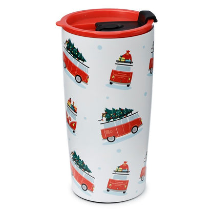 Volkswagen T1 Campervan Insulated Travel Mug (Christmas)