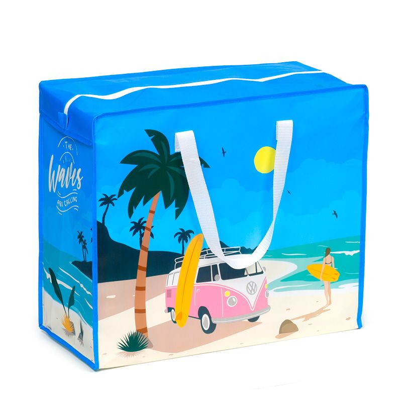 Volkswagen T1 Campervan Laundry Storage Bag (Waves Are Calling)