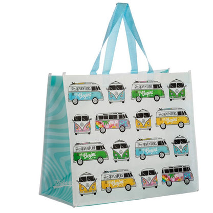 Volkswagen T1 Campervan Reusable Shopping Bag (Multi)