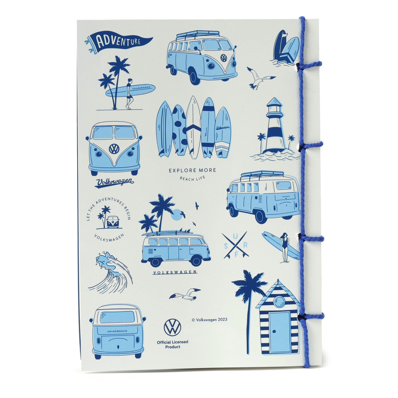 Volkswagen T1 Campervan Stone Paper Notebook A5 (Explore More)