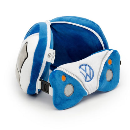 Volkswagen T1 Campervan Travel Pillow & Eye Mask (Blue)