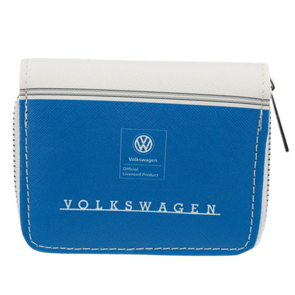 Volkswagen T1 Campervan Zipped Coin Purse (Blue)