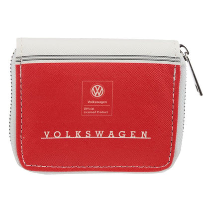 Volkswagen T1 Campervan Zipped Coin Purse (Red)