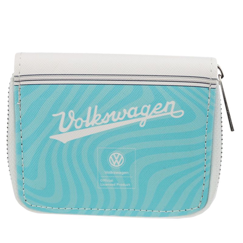 Volkswagen T1 Campervan Zipped Coin Purse (Surf)