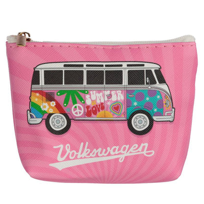 Volkswagen T1 Campervan Zipped PVC Coin Purse (Summer)