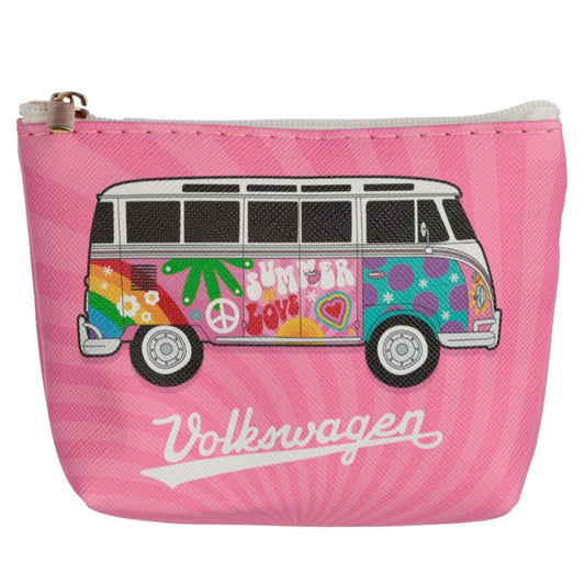 Volkswagen T1 Campervan Zipped PVC Coin Purse (Summer)