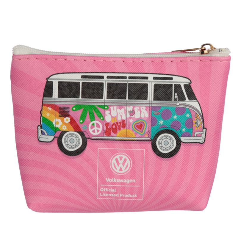 Volkswagen T1 Campervan Zipped PVC Coin Purse (Summer)